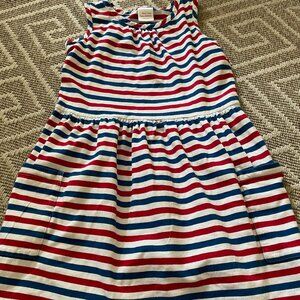 hanna andersson red, white, & blue summer dress sz 8